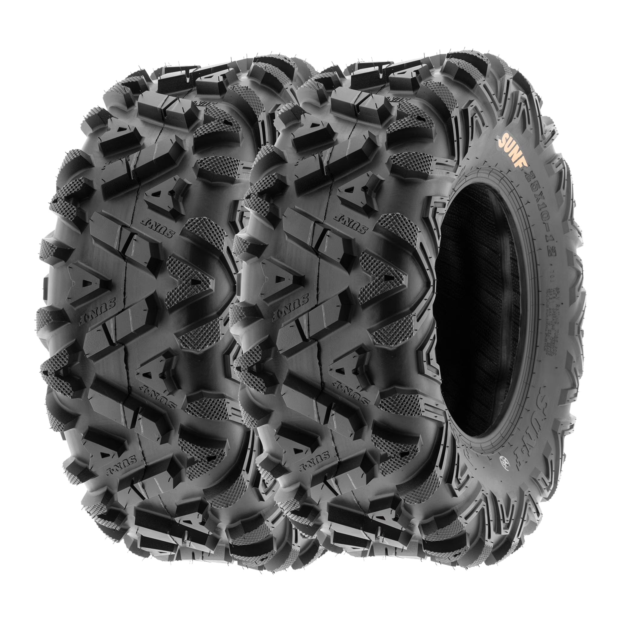 SunF All Terrain ATV UTV Quad Tires 24x10-12 24x10x12 6 PR A033 (Pair of 2)