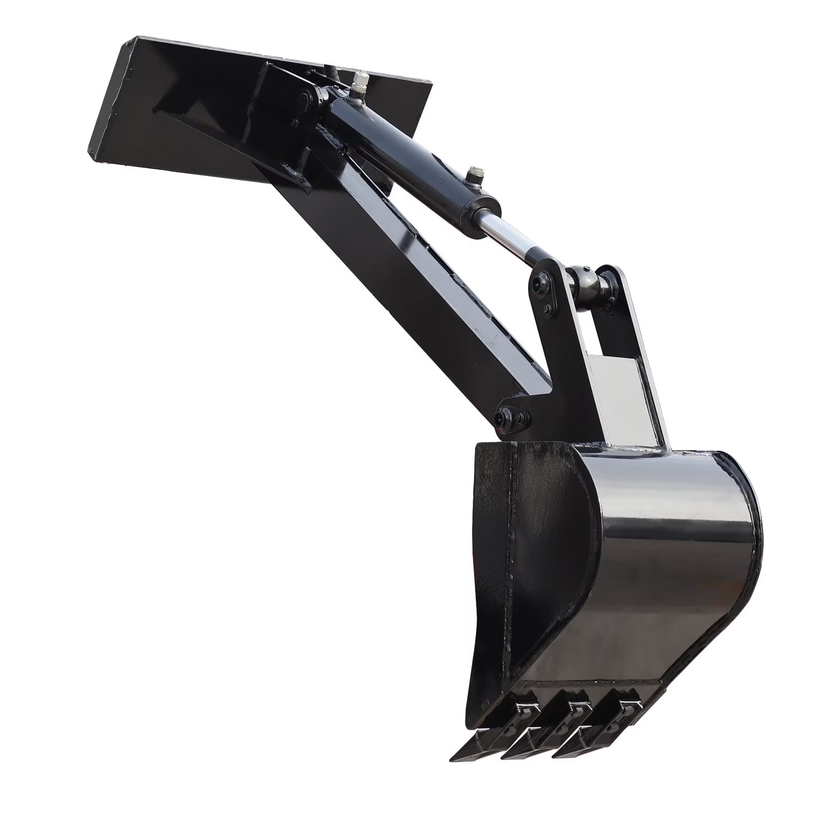 Front Hoe Attachment for Mini Skid Steer Loader 12'' Bucket Width Digger Attachment