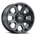 TR-19 Custom Wheel 18x9 inch 6-139.7 Bolt-Pattern 12 Offset MATTE BLACK Rim Style 8 spoke for Truck