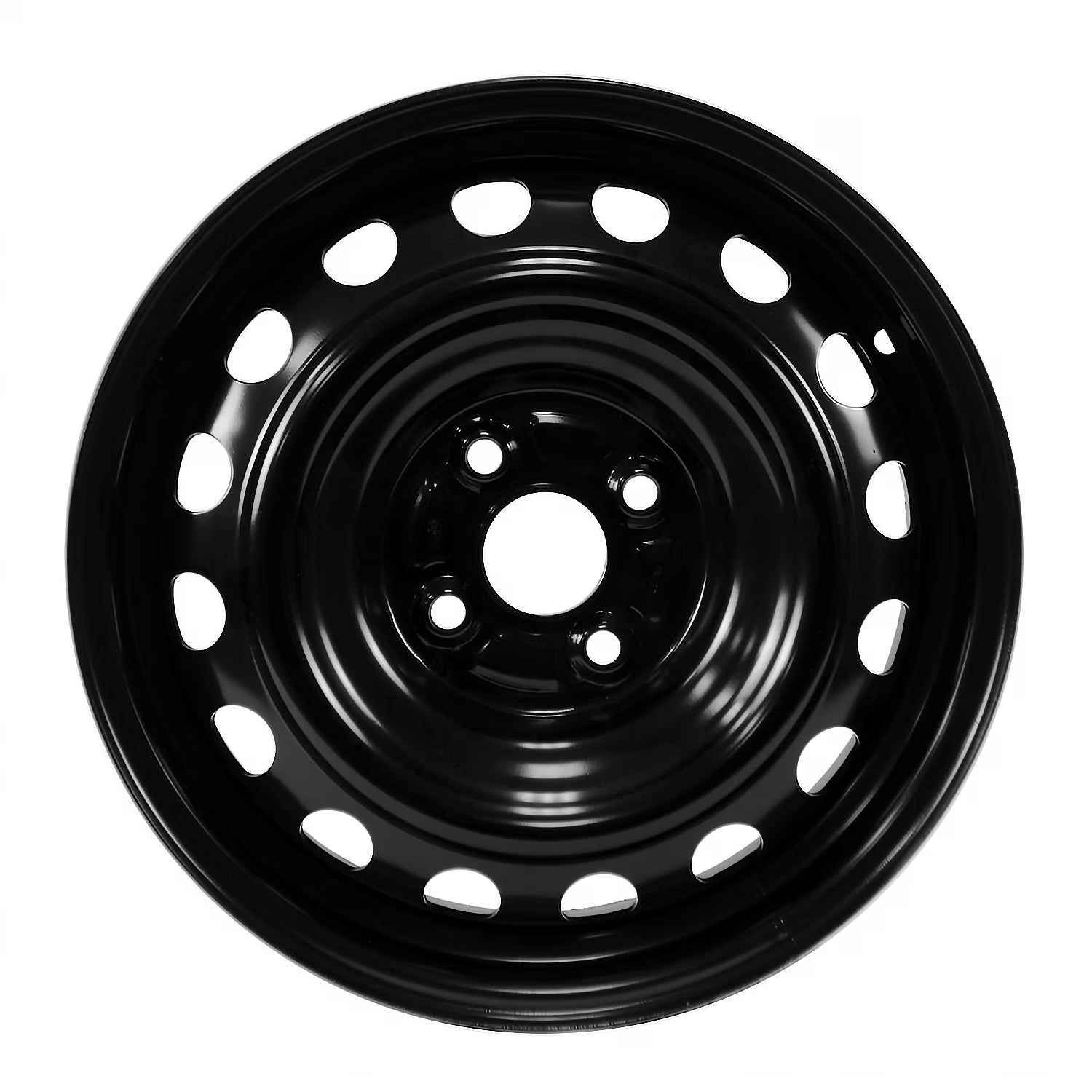 New Aftermarket Painted Black Steel Wheel 15 x 5 16 Hole Style fits 2012-2019 Toyota Prius C
