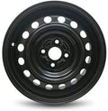 Wheel For 2018-2022 Hyundai Accent Kia Rio 15 inch 4 Lug Black Steel Rim Fits R15 Tire