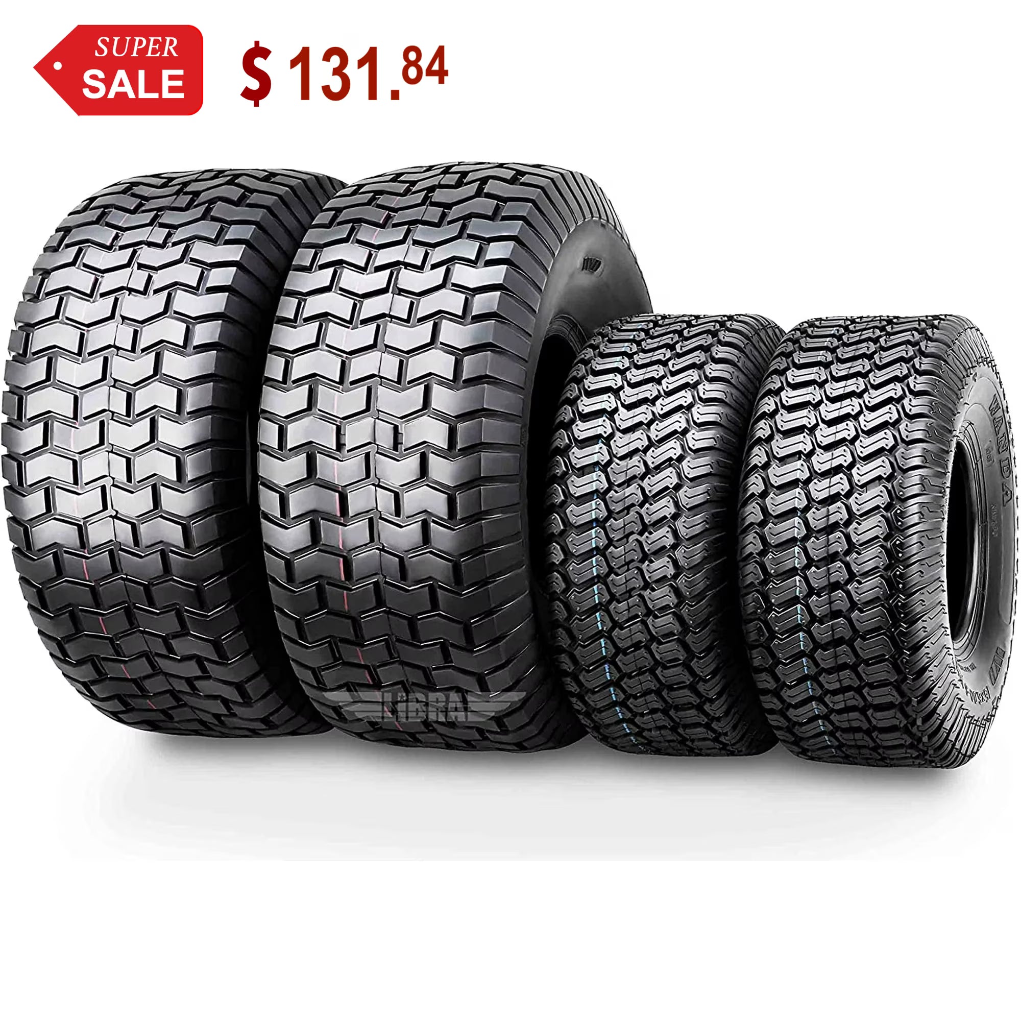 Wanda Turf Tires Front 15x6-6 & Rear 20x8-8 Farm Tire