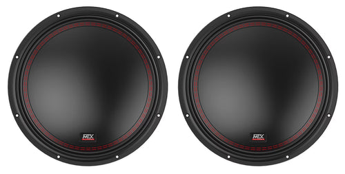 (2) MTX 5512-44 12  1600 Watt Peak DVC 4-ohm Car Audio Subwoofers Subs