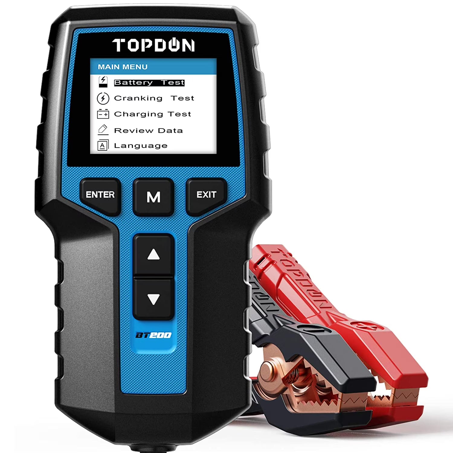 Car Battery Tester Topdon BT200 12V 24V100-2000CCA Automotive Alternator Tester Charging Cranking System