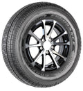 Trailer Tire Fits Goodyear Endurance ST205/75R15 205/75R15 LRD Black Aluminum Rim 5 Lug