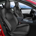 AOMSAZTO Car Seat Cover Fit for Tesla Model 3 2024 2025 (Not for Performance) Full Set Customized Seat Covers (Black,5 Seats)