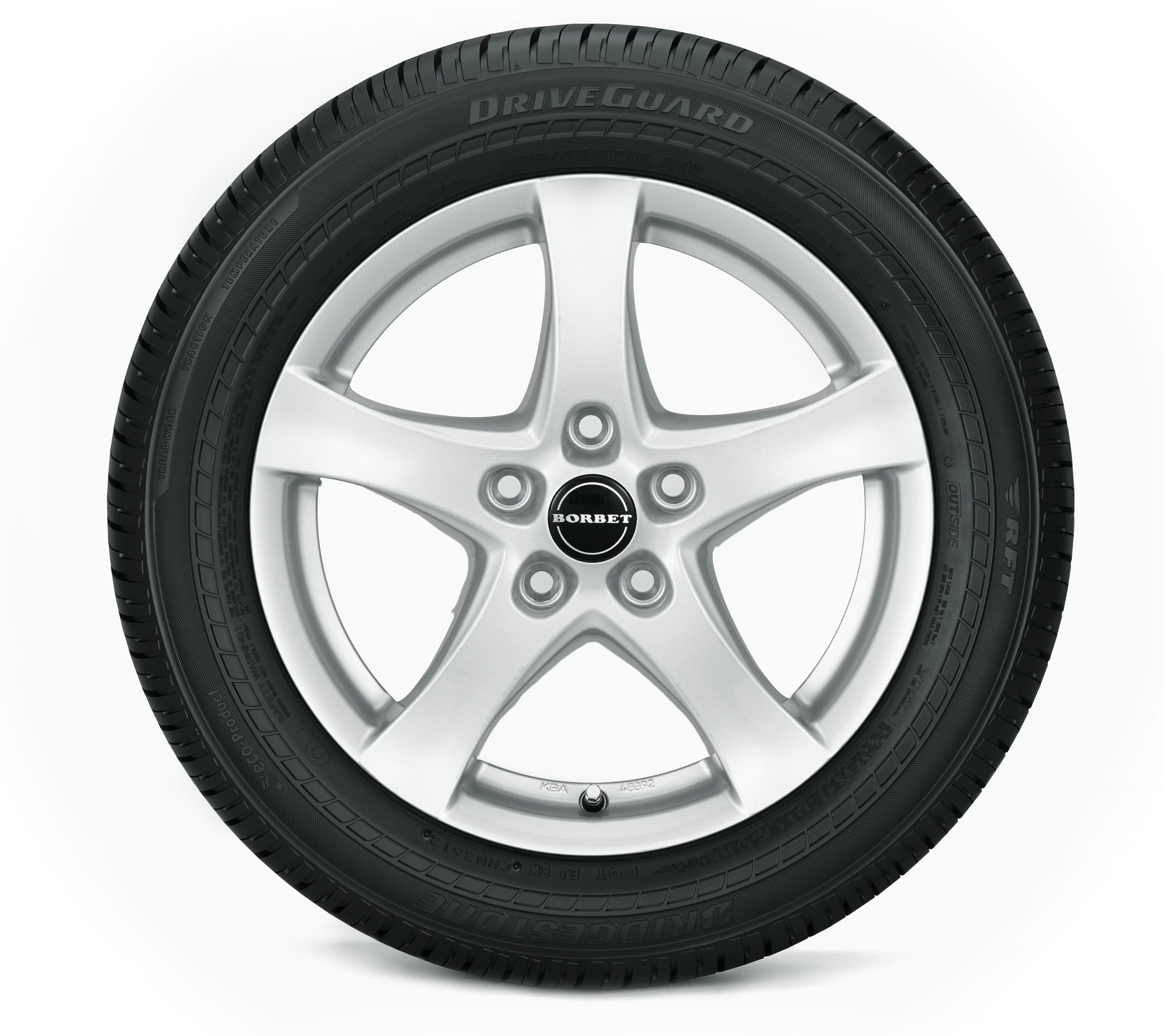Bridgestone DriveGuard 245/45R18 96 W Tire