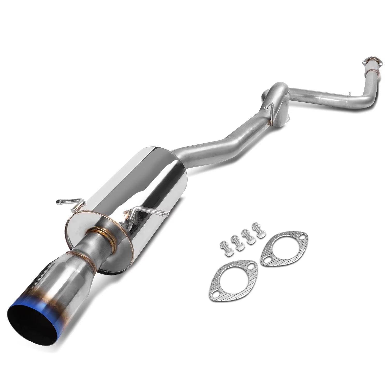 DNA Motoring For 05-10 Chevy Cobalt LS LT LTZ 2.2L Racing Cat-Back Exhaust 3.5  Muffler Burnt Tip