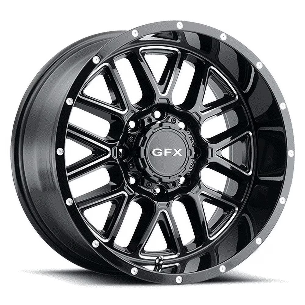 G-FX TM5 Rim 18X9 5X127/5X135 Offset 12 Gloss Black Milled (Quantity of 1)