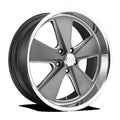 US Mag 1PC Aluminum Rim U120 ROADSTER 20X9in Matte Gun Metal Machined Finish, U120209090+18
