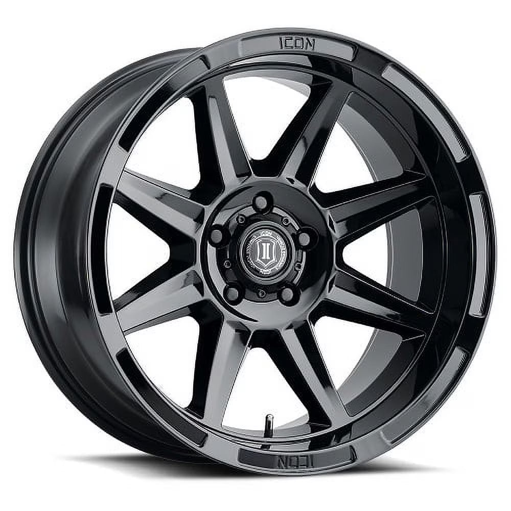 Icon 6020108345GB Bandit 20x10 6x5.5 -24 mm 4.5 in. BS 106.10 mm Bore Wheel, Gloss Black Fits select: 2007-2023 CHEVROLET SILVERADO, 1995-2023 TOYOTA TACOMA