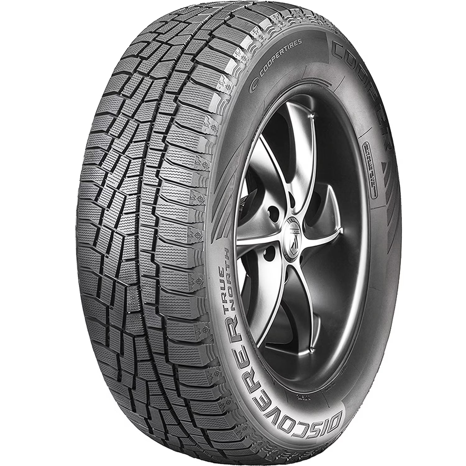 Set of 4 (FOUR) Cooper Discoverer True North 225/55R17 97H (Studless) Snow Winter Tires Fits: 2016-19 Chevrolet Malibu Hybrid, 2015 Chevrolet Malibu LT