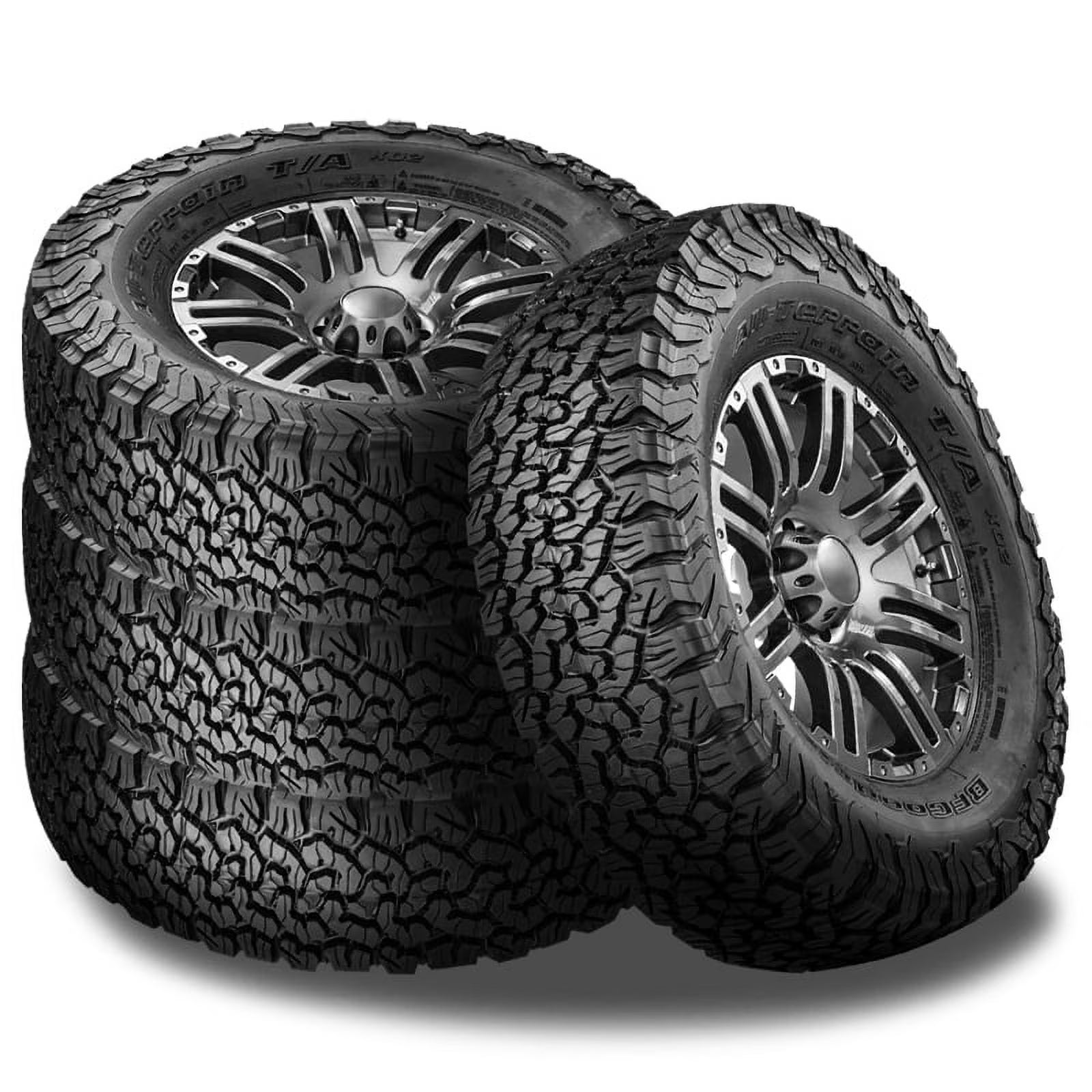 4 BFGoodrich All Terrain T/A KO2 285/70R17 116/113S 6 PLY 50K Mi Warranty BF24481 / 285/70/17 / 2857017
