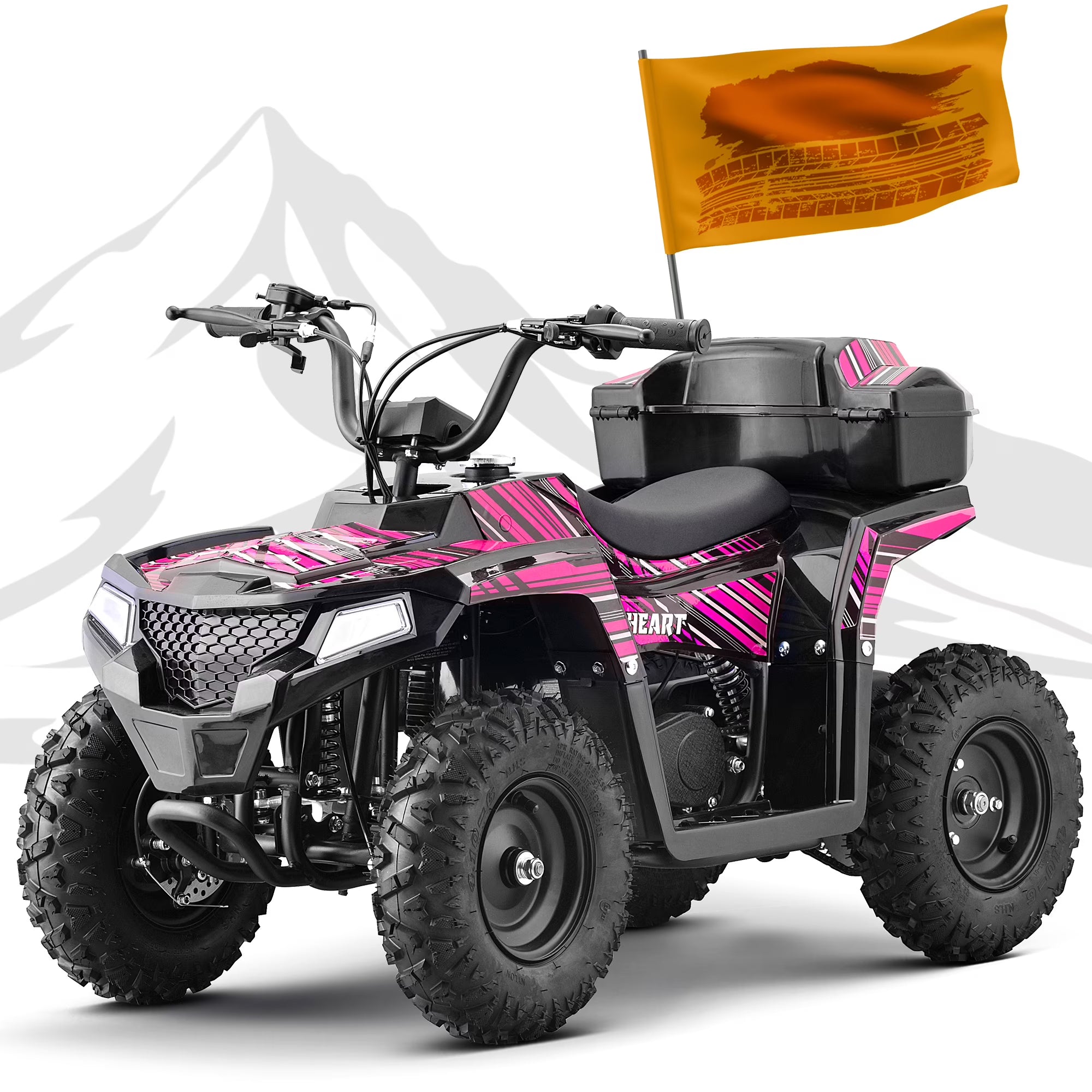 HOVERHEART 40 cc Trail Runner Ride-On Buggy ?C Dual-Speed Off-Roader, Parent Speed Key, 10-15.5 mph, Pink