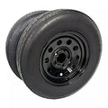 2-Pack Trailer Tire on Rim ST205/75R15 TrailQuest LRC 6 Ply Radial 5 Lug Black Modular Wheel 5X4.5  Bolt Pattern