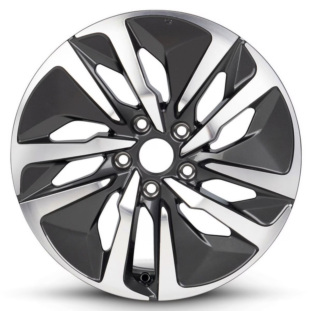 New OEM Replacement Wheel 17x7.5 in for 2018-2022 Honda Accord Machined Face with Painted Inlay Gunmetal 17 inch Aluminum Rim