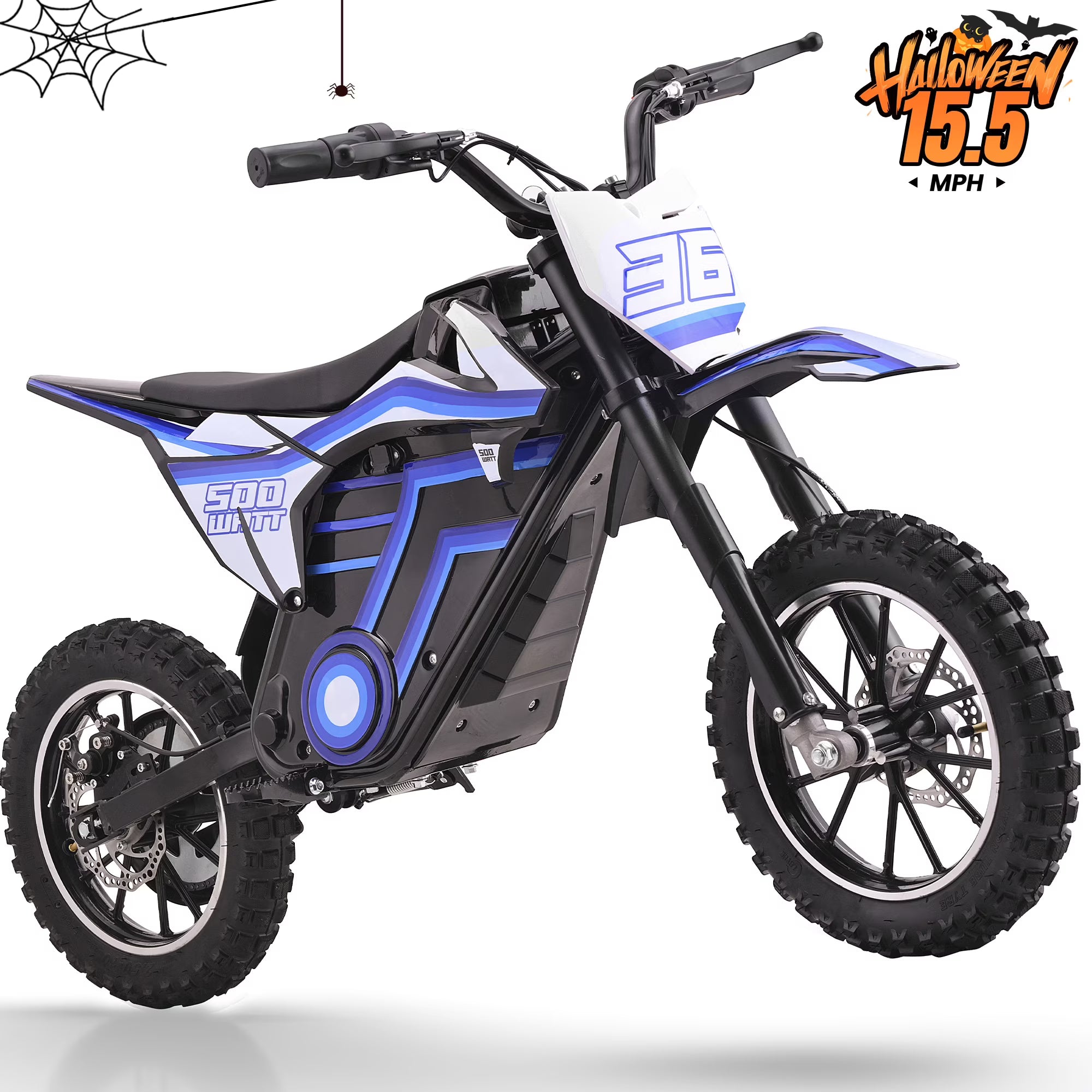 Electric Dirt Bike for Teens Adults, 500W Electric-Motorcycle Mountain Off-Road EBike
