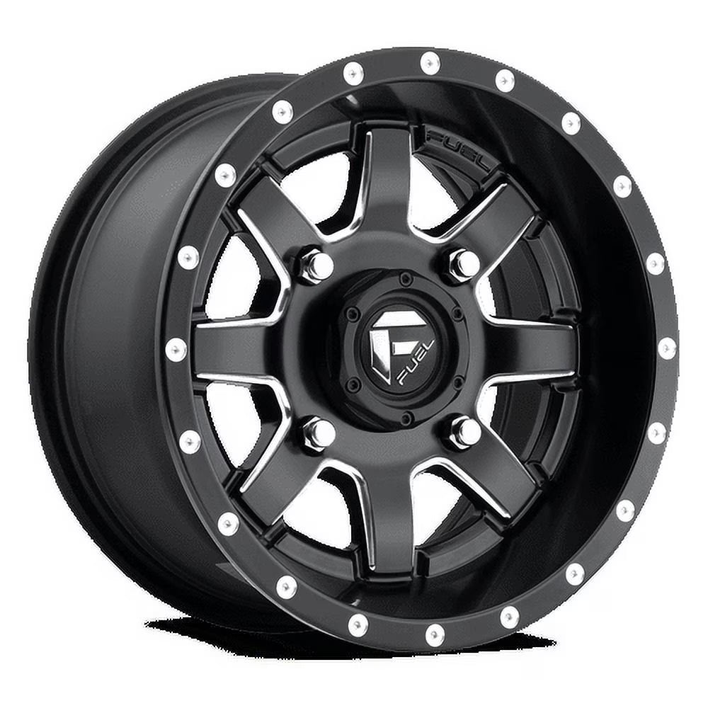 Fuel UTV Aluminum Rim D538 MAVERICK 14X7in Matte Black Milled Finish, D5381470A544
