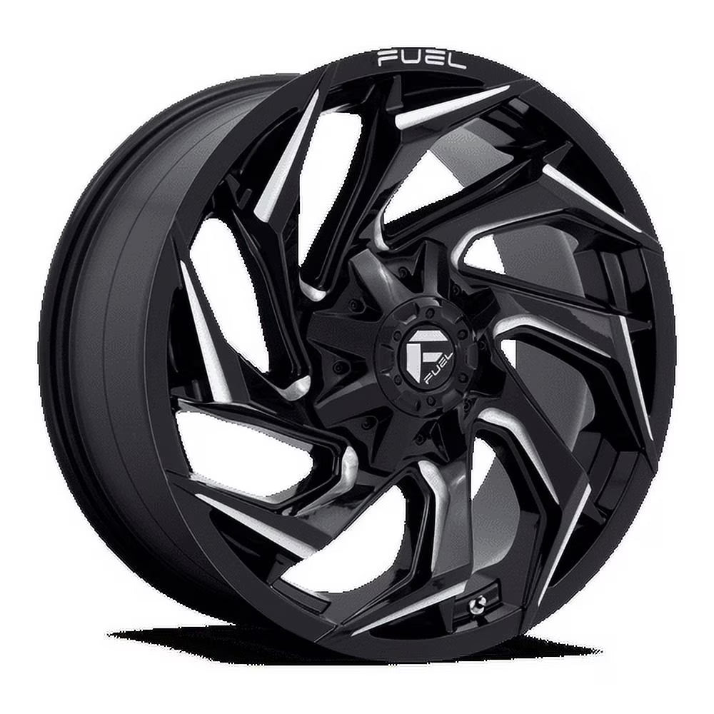 Fuel D753 Reaction 20X9 6X135/6X139.7 1Et 125.2Cb Gloss Black Milled Wheel
