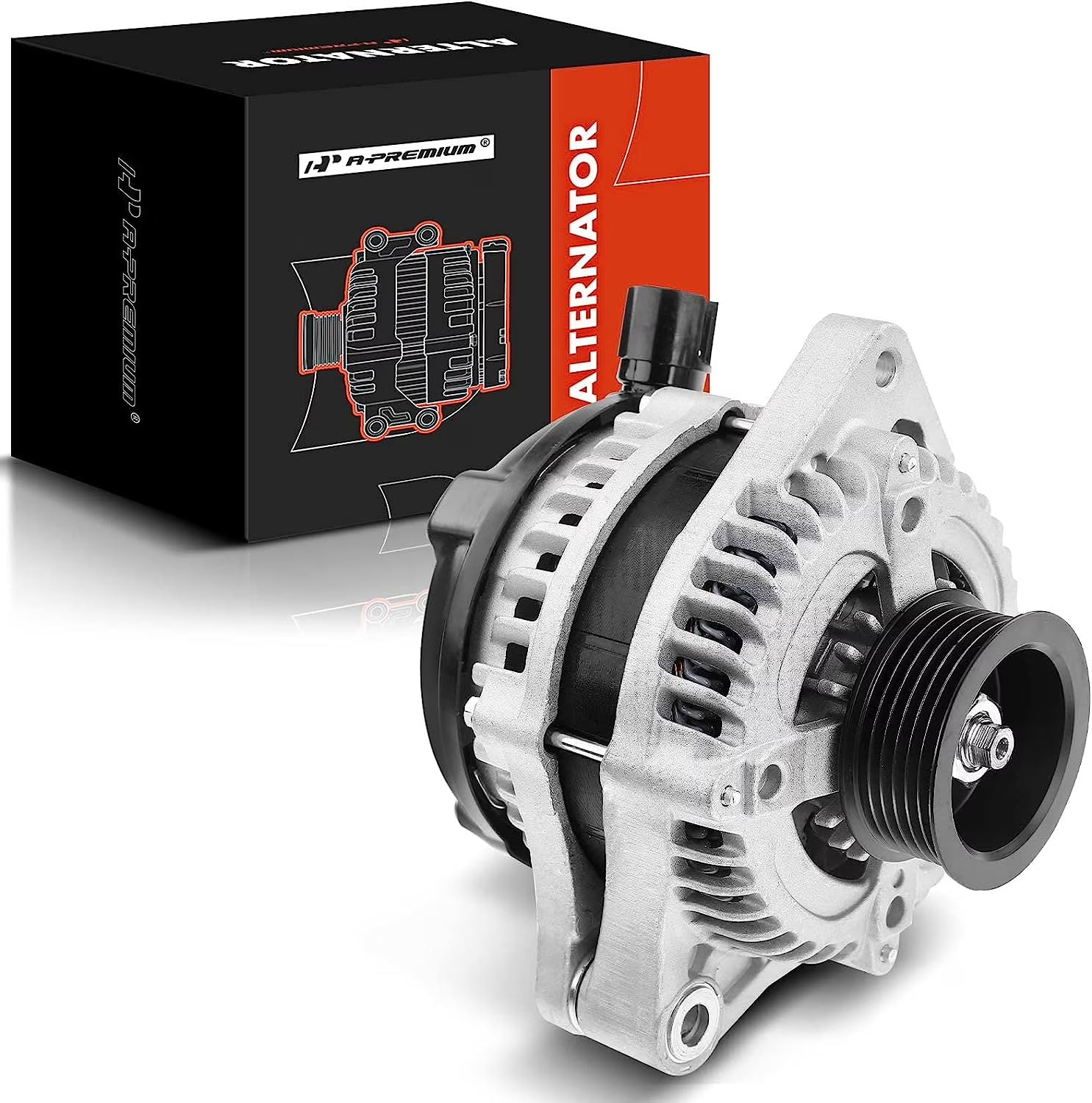 A-Premium Alternator with 12V 130A for Honda Odyssey 2005-2007, Pilot 2005-2008, Ridgeline 2006 & Acura MDX - 3.2L 3.5L