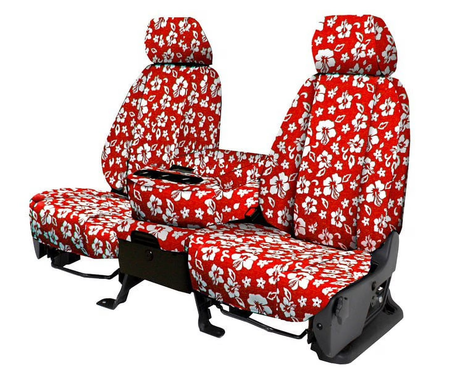 CalTrend Rear NeoSupreme Seat Covers for 2012-2017 Subaru Impreza|Crosstrek - SU121-32NA Hawaii Red Insert and Trim