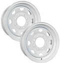 eCustomrim 2-Pack Trailer Rim Wheel 15X6 6 Lug White Spoke