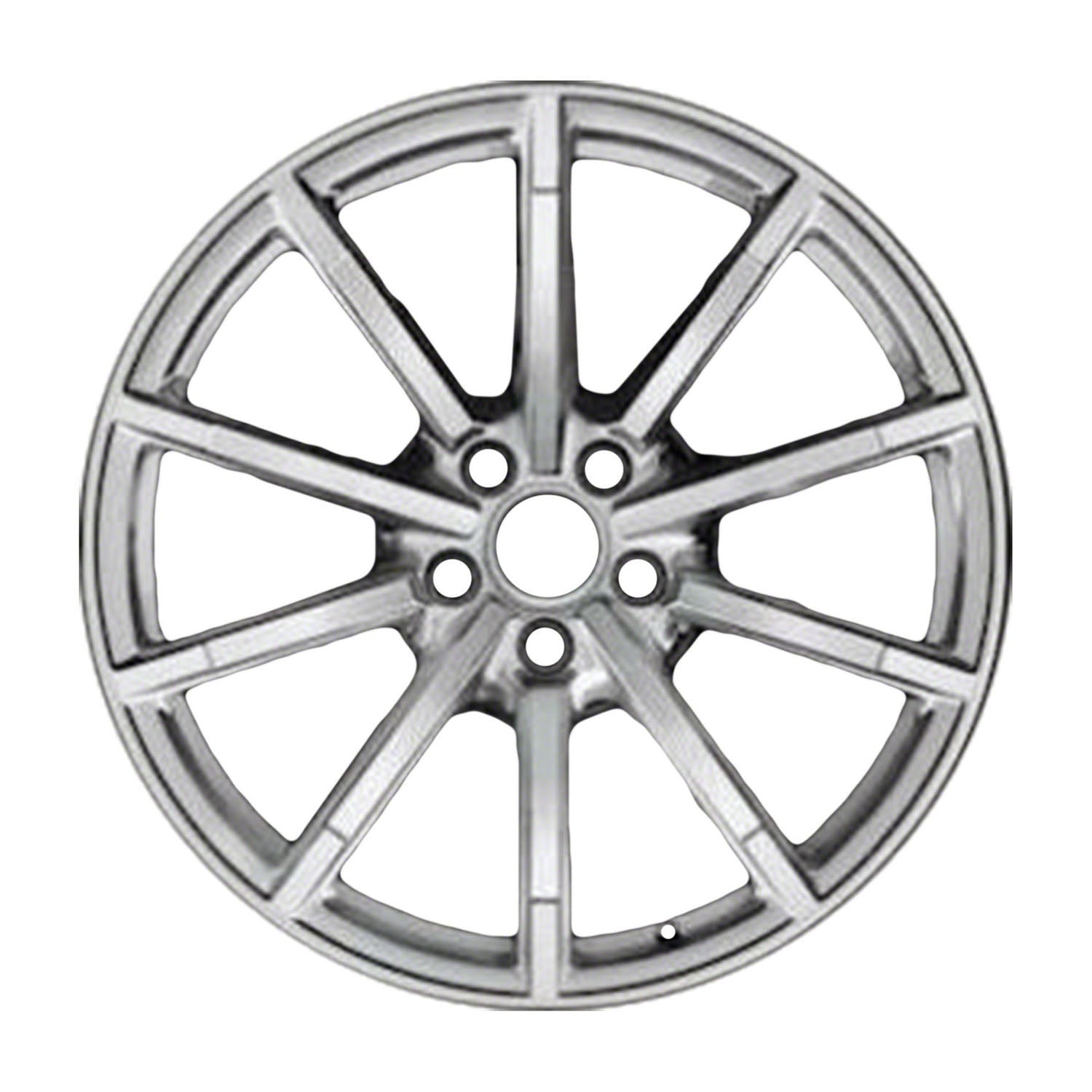 Remanufactured Painted Medium Silver Metallic Aluminum Wheel 18 x 8.5 8T0601025BM fits 2014-2018 Audi A5 Quattro