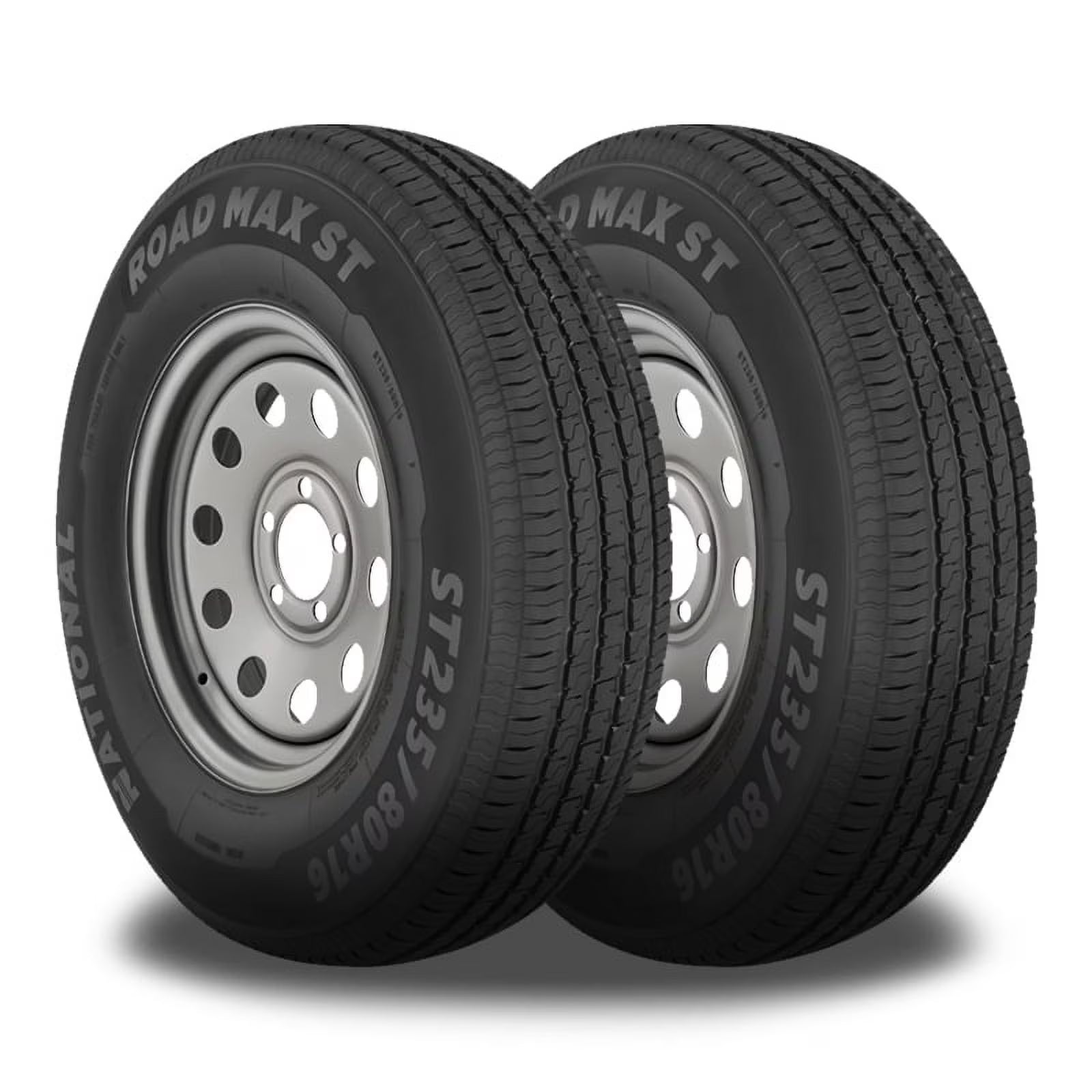 2 National Road Max ST 175/80R13 97/93M Travel / Utility / Boat Trailer 8 PLY NRM14 / 175/80/13 / 1758013