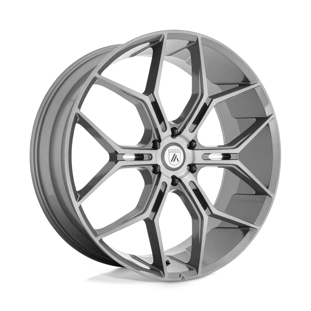 Asanti Black Abl-38 Monarch Truck 22X9.5 6X139.7 20Et 66.9Cb Titanium Brushed Wheel