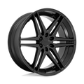DUB 1PC Aluminum Rim S269 DIRTY DOG 24X10in All Matte Black Finish, S269240089+30
