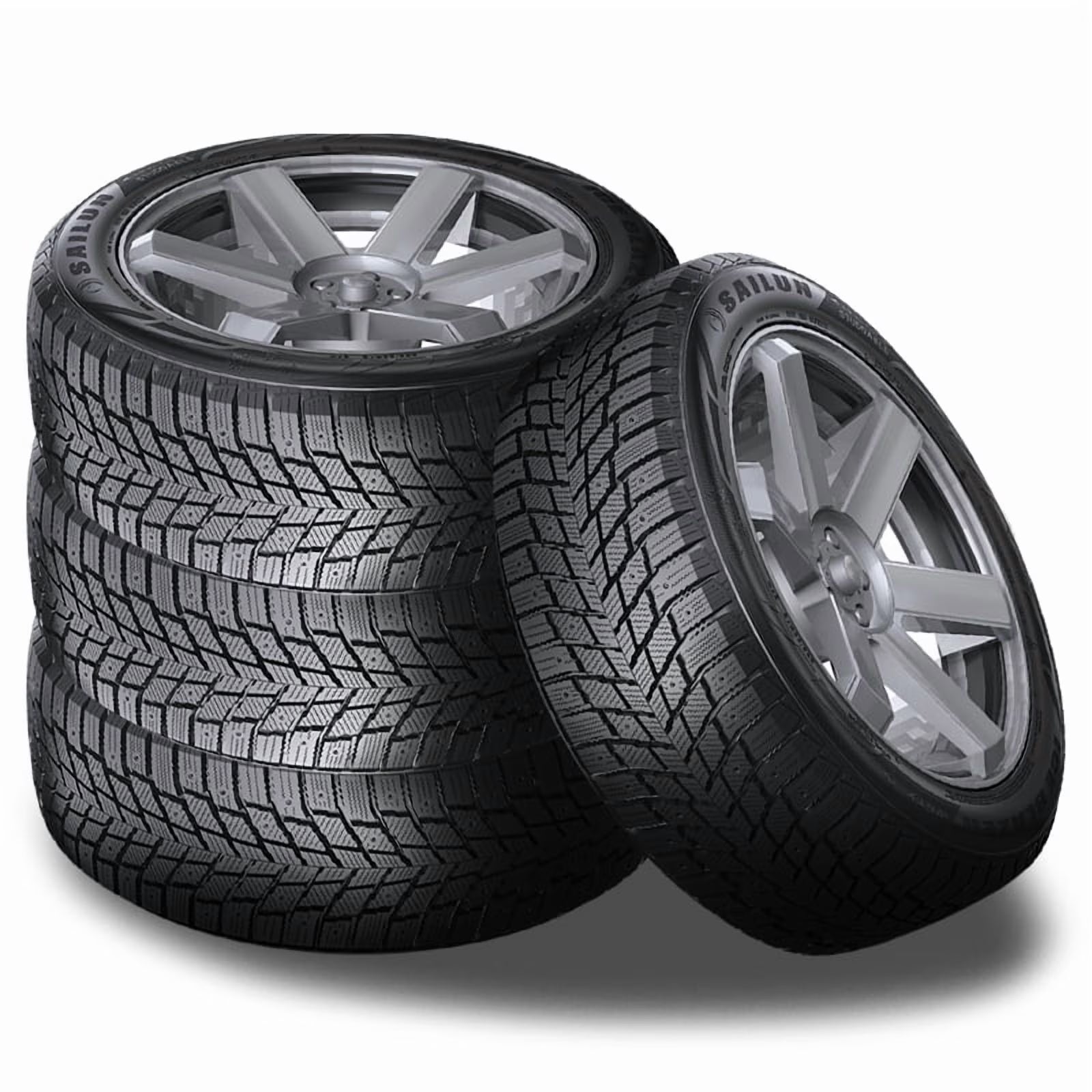 4 Sailun Ice Blazer WSTX 225/45R18 95T Studdable Performance Winter Snow Tires 5542153 / 225/45/18 / 2254518