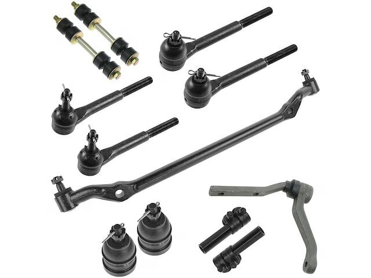 Front Ball Joint Sway Bar Link Tie Rod End Kit 12 Piece - Compatible with 1982 - 1992 Pontiac Firebird 1983 1984 1985 1986 1987 1988 1989 1990 1991