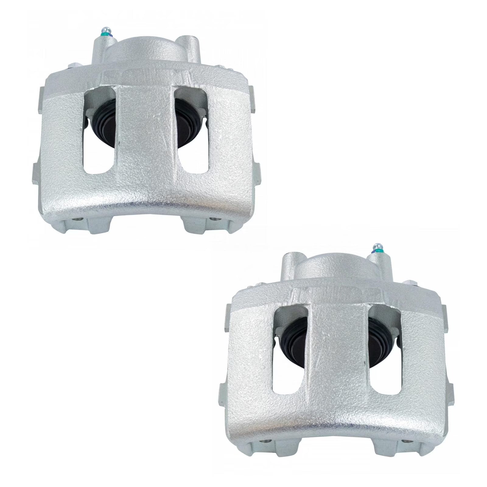 TRQ Front Brake Caliper Set Compatible with 1990-2001 Jeep Cherokee 1990-1992 Comanche 1993-1998 Grand Cherokee 1993 Grand Wagoneer 1990 Wagoneer 1990-2006 Wrangler