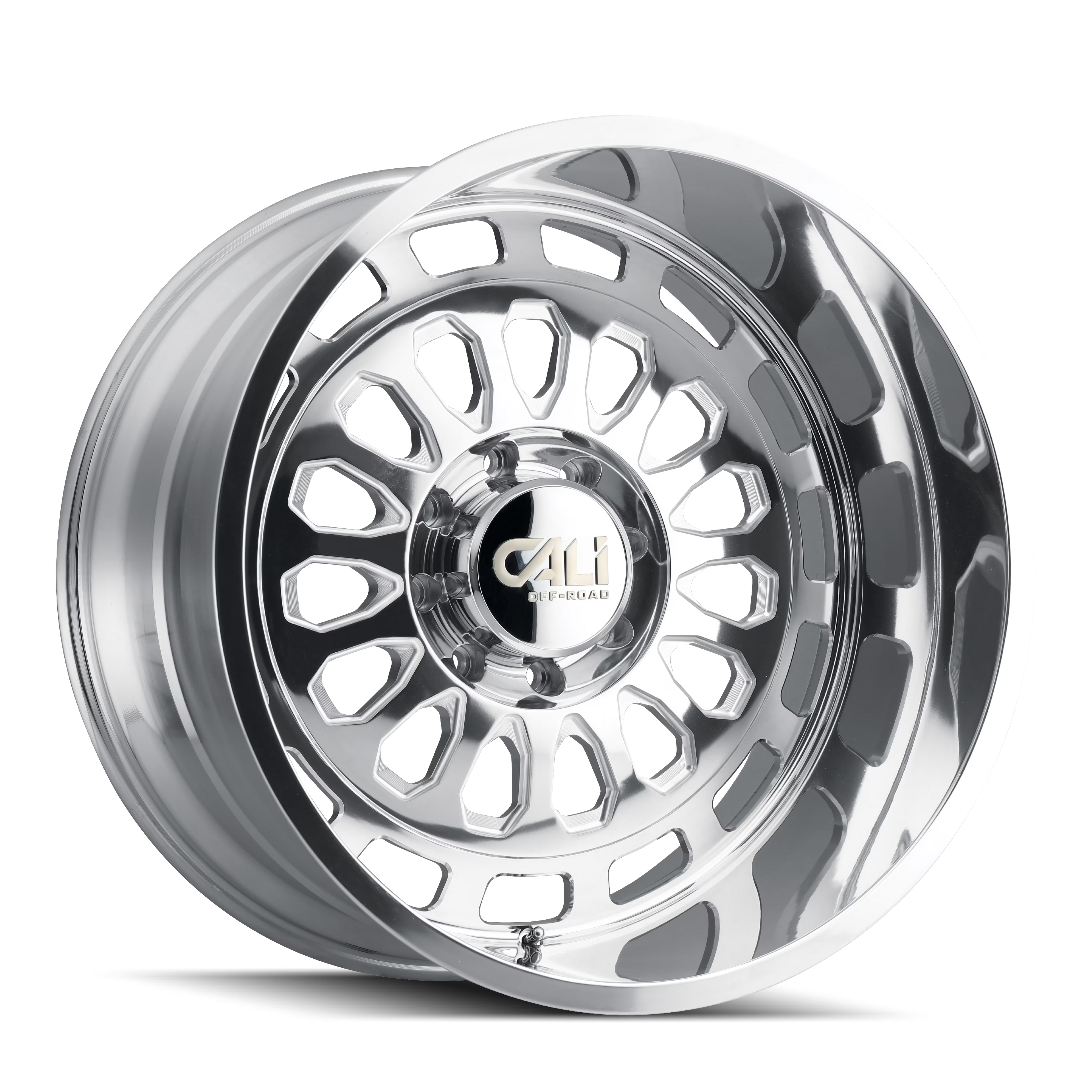 Cali Off-Road Paradox-9113 20X10 6X135 -25Et 87.1Cb Polished/Milled Spokes