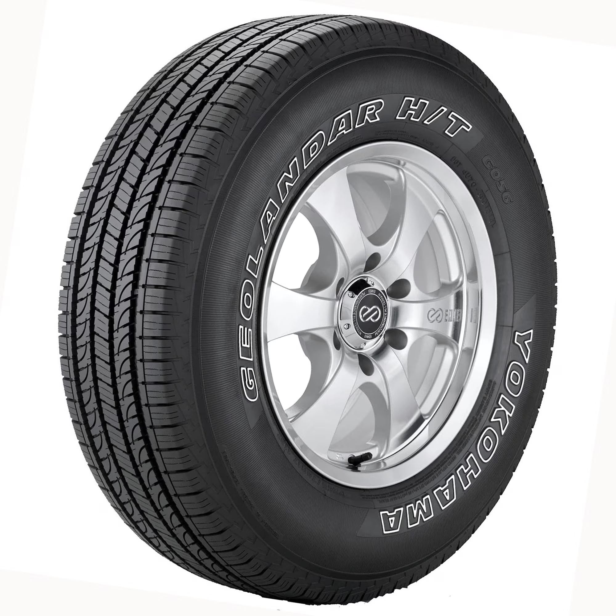 Set of 4 Yokohama Geolandar H/T G056 275/55R20 113H Tires Fits: 2007-08 Toyota Tundra Limited, 2015 Ford F-150 Lariat