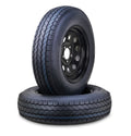 Free Country Trailer Tire Wheel Assembly ST205/75D14 6-Ply C 99L 5 Lug on 4.5  PCD Black Mod Rim ,SET 2