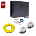Wet Sounds SYN-DX 4 Full Range Class D Amplifier & Stinger 3-Meter 4-Gauge Amplifier Wiring Kit w/ RCAs