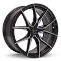 RTX Slick 17x7.5 5x114.3 ET42 CB73.1 Black Machined Wheel