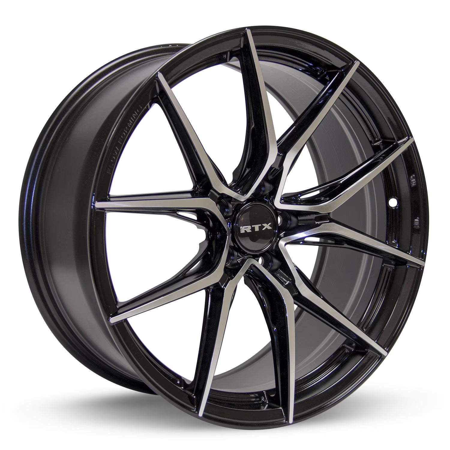 RTX Slick 17x7.5 5x114.3 ET42 CB73.1 Black Machined Wheel