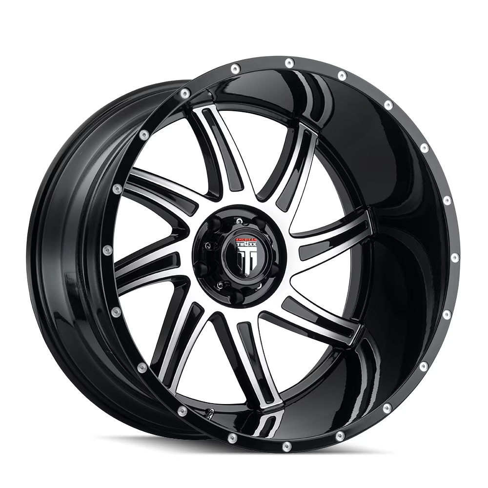 AMERICAN TRUXX VORTEX-AT162 24X14 8X180 -76ET 125.2CB BLACK/MACHINED