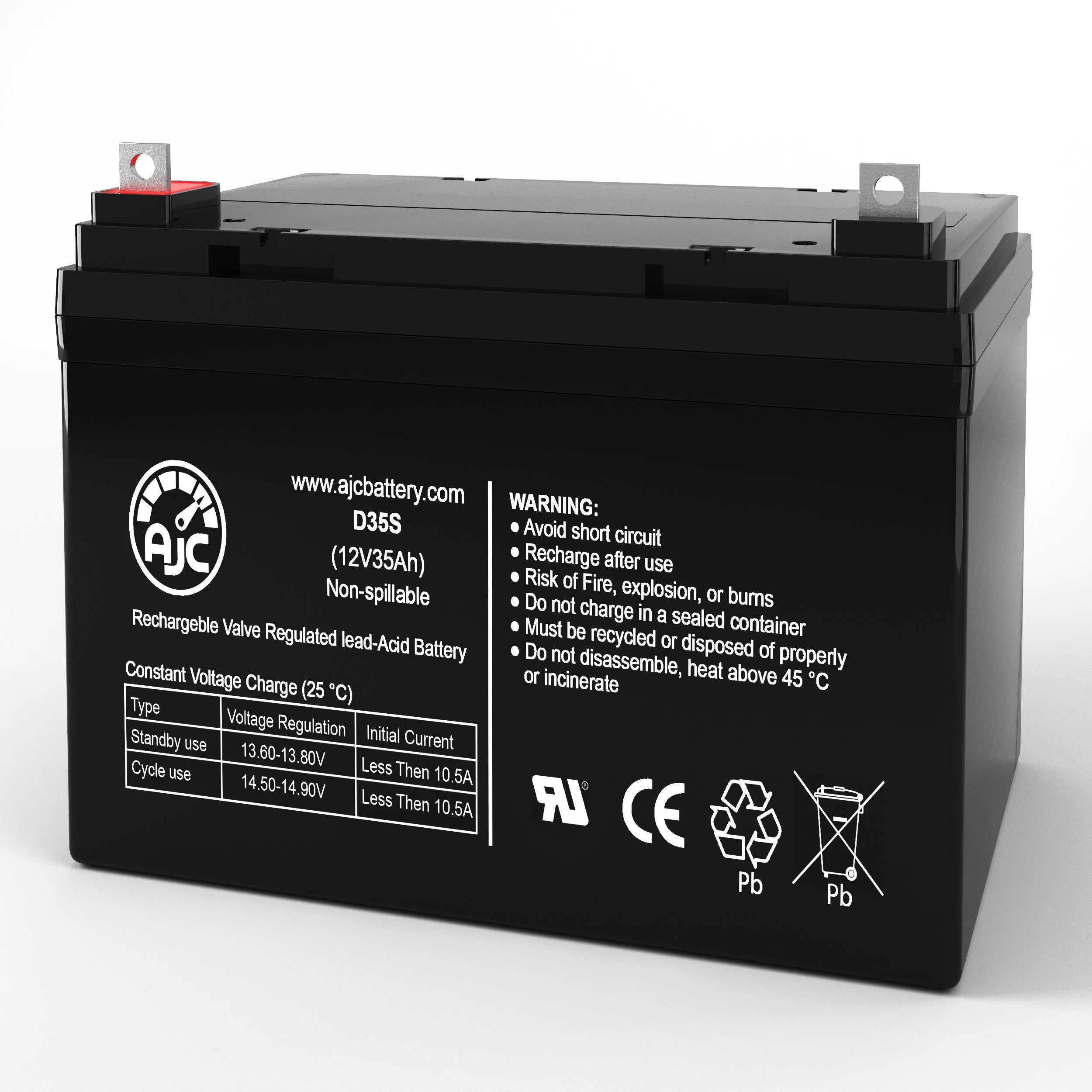 Go-Ped ESR 750EX 12V 35Ah Electric Scooter Battery - This Is an AJC Brand Replacement