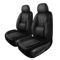 AQBDDBQ Front Car Seat Covers for Volkswagen Jetta 2007-2025:Waterproof Leather Luxury Seat Covers Car Seat Protector Black,Front Set(2 Seats)