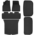 Auto Drive Floor Mats Cargo Liner for 2020 2021 2022 2023 2024 Tesla Model Y Floor Mats Front Rear 6pcs All Weather