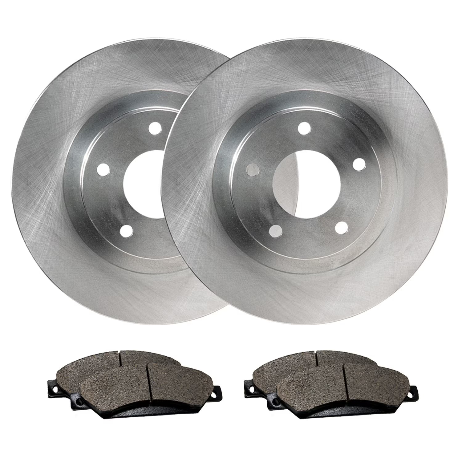 Max Advanced Brakes ??MaxOne OE Series Rear Brake Pads and Rotors Kit | Direct Fit OE Replacement Rotors | Complete Set with Low-Dust, Quiet-Stop Ceramic Pads, TA098842