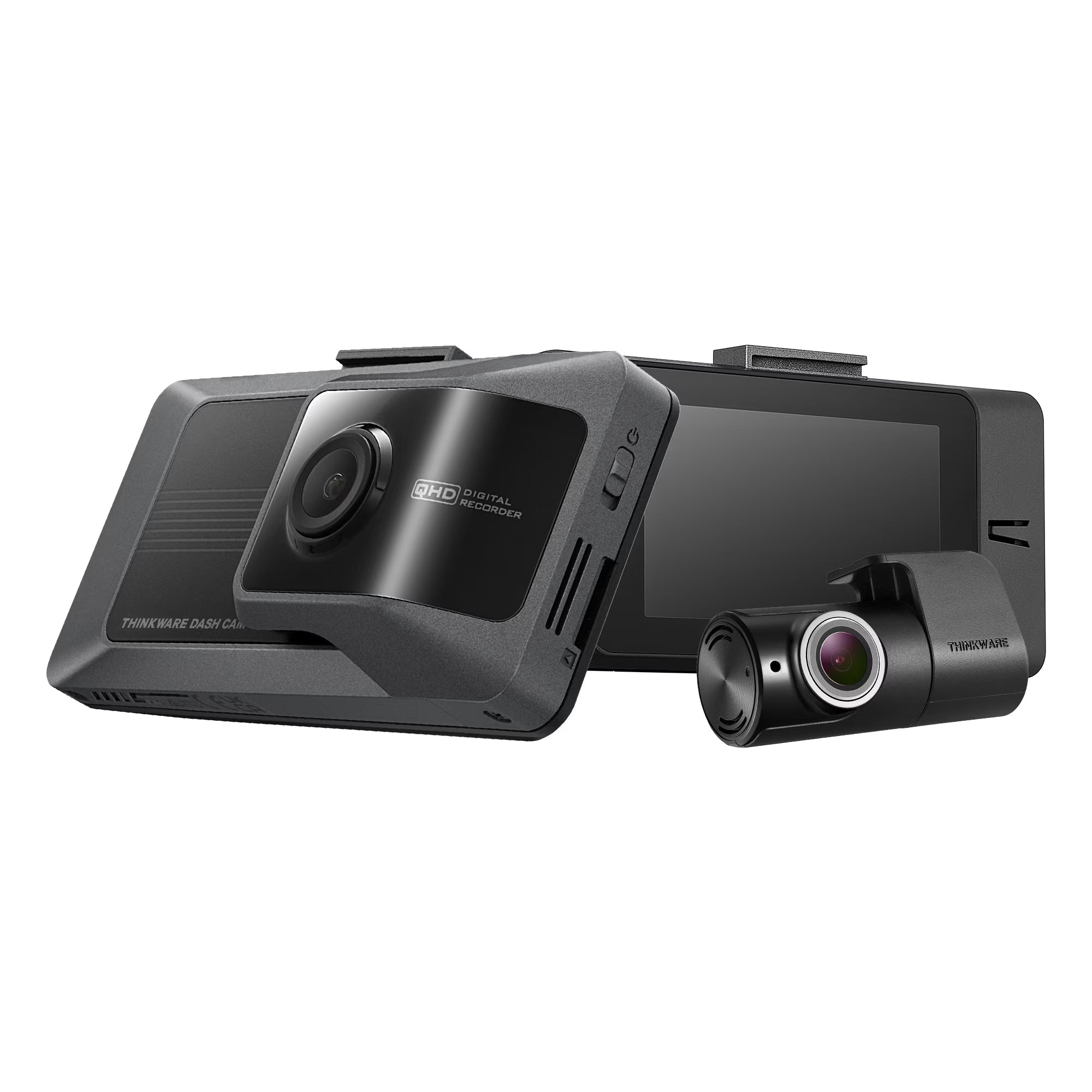 THINKWARE ARC Dash Cam with Smart Driving Alert System, 3X Energy Saving, 2 Channel, 1440P Front and Rear, Wi-Fi, Super Night Vision 2.0, 24/7 Parking Mode (Hardwiring, 12V Cable)