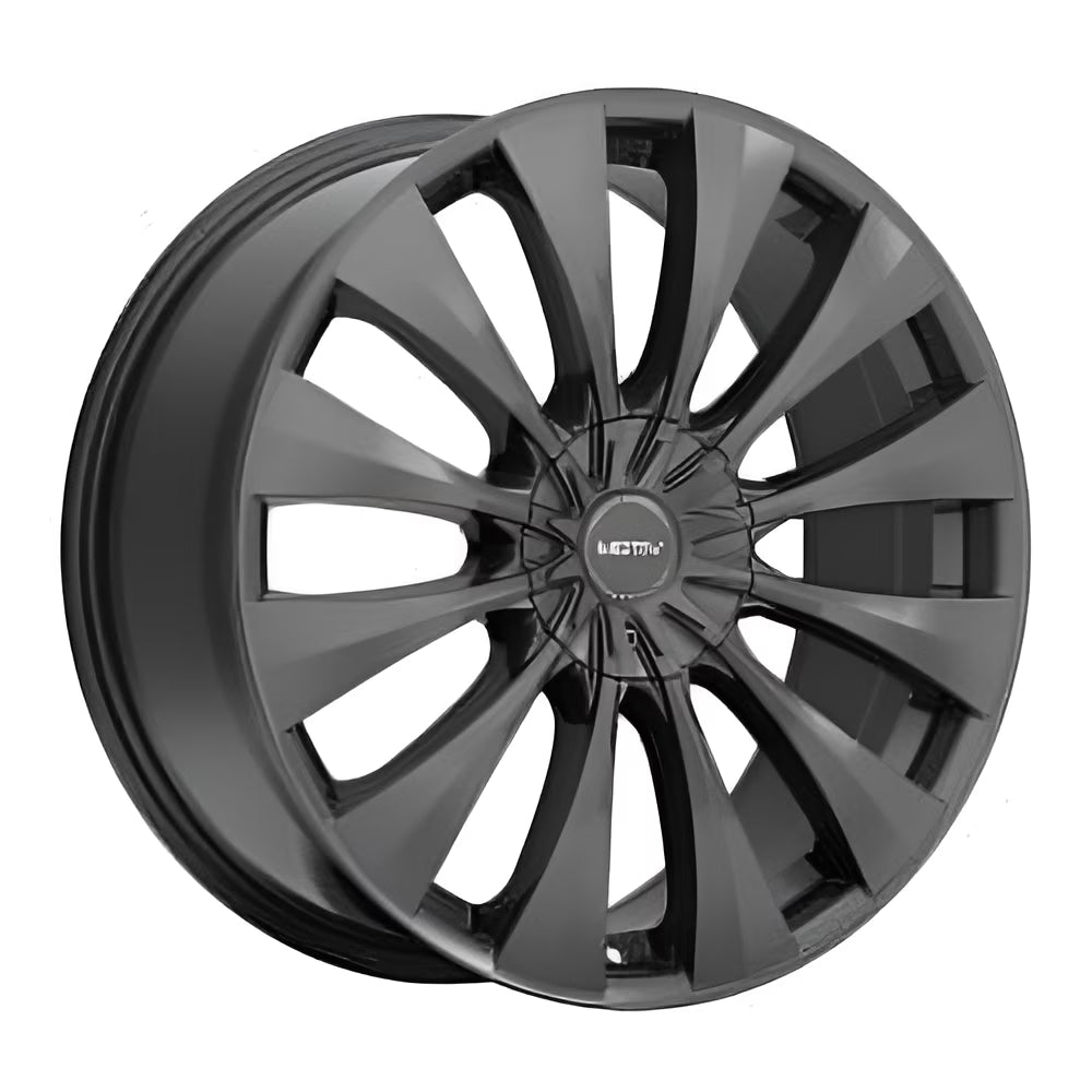 1 Motiv 20x8.5 5X115 / 5X120 +40 436B Gloss Black Wheel Rim