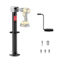 5000 lbs A-Frame Trailer Jack, 23  Vertical Travel, 20-24V Cordless Drill Compatible, Adjustable Drop Leg, for Utility Trailer, Yacht Trailer