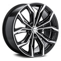 RTX Custom Wheel 16x7 inch Rim for 2011-2017 Lexus CT200h 54.1mm CB Offset 35mm Black with Machined Face