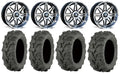 MSA Dark Tint Vibe 14  UTV Wheels 27  Mud Lite XTR Tires Polaris RZR XP 1000 / PRO XP / Ranger XP 900/1000