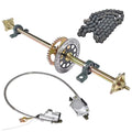 LABLT Go Cart 44  ATV Quad Go Kart Rear Live Axle Kit Sprocket Brake Wheel Hub